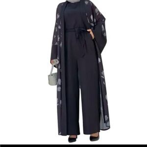 Elegant Black Floral Women's Jumpsuit
